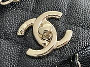 Fortok Chanel Small Backpack Grained Calfskin & Gold-Tone Metal Black 20.5x20x11.5cm - 2