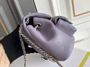 Fortok Chanel Small Backpack Grained Calfskin & Gold-Tone Metal Purple 20.5x20x11.5cm - 4