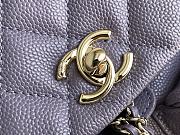 Fortok Chanel Small Backpack Grained Calfskin & Gold-Tone Metal Purple 20.5x20x11.5cm - 2