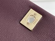 Fortok Chanel Small Backpack Grained Calfskin & Gold-Tone Metal Burgundy 20.5x20x11.5cm - 2