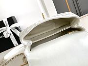 Fortok Chanel 24A Coco Copper Metal Handle Bag White 23cm - 5