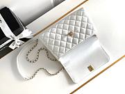 Fortok Chanel 24A Coco Copper Metal Handle Bag White 23cm - 4