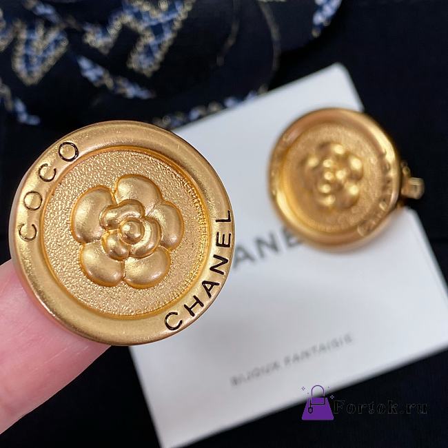 Fortok Chanel Coco Camellia Earrings - 1