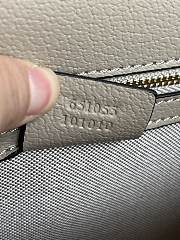 Fortok Gucci Ophidia GG Top Handle Bag Beige & White GG Supreme Canvas 651055 25x17.5x7cm - 4