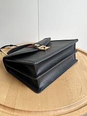 Fortok Gucci Ophidia GG Top Handle Bag Black 651055 25x17.5x7cm - 6