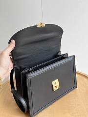Fortok Gucci Ophidia GG Top Handle Bag Black 651055 25x17.5x7cm - 5