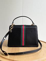 Fortok Gucci Ophidia GG Top Handle Bag Black 651055 25x17.5x7cm - 4