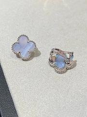 Fortok Van Cleef & Arpels Four-leaf Clover Purple Earrings - 6