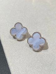 Fortok Van Cleef & Arpels Four-leaf Clover Purple Earrings - 4