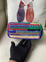 Fortok Miu Miu Crochet Pouch Multicolor 14x18.5x10cm - 4