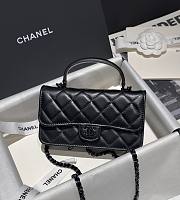 Fortok Chanel 24A So Black Too Handle Bag 17cm - 1