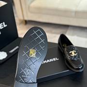 Fortok Chanel Black Quilted Leather Classic Loafers  - 6