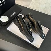 Fortok Chanel Black Quilted Leather Classic Loafers  - 2