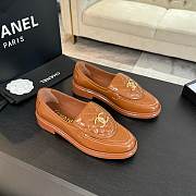 Fortok Chanel Brown Quilted Leather Classic Loafers - 1