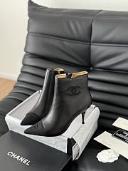 Fortok Chanel Ankle Boots Black With Logo - 1