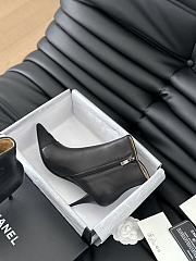 Fortok Chanel Ankle Boots Black With Logo - 2