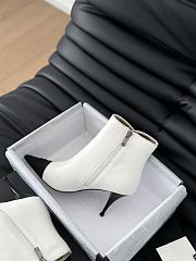 Fortok Chanel Ankle Boots White With Logo - 2