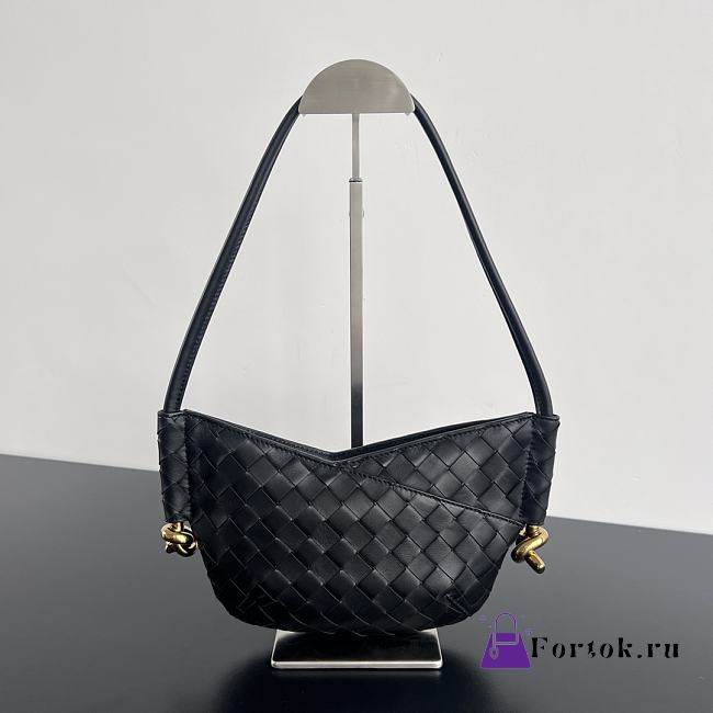 Fortok Bottega Veneta Mini Solstice Bag Black 796378 28x18x5cm - 1