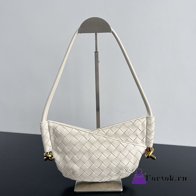 Fortok Bottega Veneta Mini Solstice Bag White 796378 28x18x5cm - 1