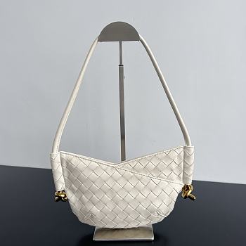 Fortok Bottega Veneta Mini Solstice Bag White 796378 28x18x5cm