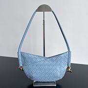 Fortok Bottega Veneta Mini Solstice Bag Blue 796378 28x18x5cm - 1
