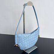 Fortok Bottega Veneta Mini Solstice Bag Blue 796378 28x18x5cm - 3