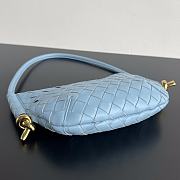 Fortok Bottega Veneta Mini Solstice Bag Blue 796378 28x18x5cm - 2
