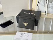 Fortok Prada Saffiano Leather Card Holder Black 1MC025 8x10cm - 1