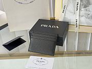 Fortok Prada Saffiano Leather Card Holder Black 1MC025 8x10cm - 6