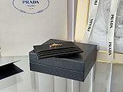 Fortok Prada Saffiano Leather Card Holder Black 1MC025 8x10cm - 3