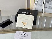 Fortok Prada Saffiano Leather Card Holder White 1MC025 8x10cm - 1