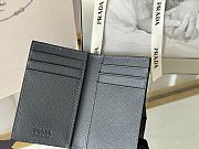 Fortok Prada Saffiano Leather Card Holder Black 2MC101 11x7cm - 2