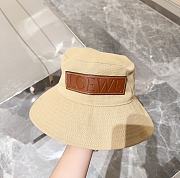 Fortok Loewe Bucket Hat with Straps Beige / Green Khakhi - 4