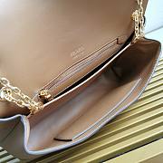 Fortok Prada Leather Shoulder Bag Caramel 1BD367 35x18x10.5cm - 5