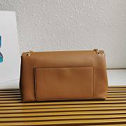 Fortok Prada Leather Shoulder Bag Caramel 1BD367 35x18x10.5cm - 4