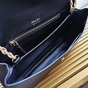 Fortok Prada Leather Shoulder Bag Black 1BD367 35x18x10.5cm - 6