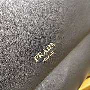 Fortok Prada Leather Shoulder Bag Black 1BD367 35x18x10.5cm - 2