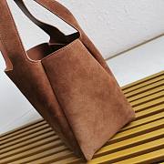 Fortok Prada Suede Leather Tote Bag 1BA349 18x16x10cm - 6