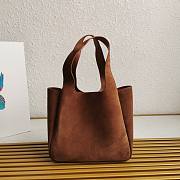 Fortok Prada Suede Leather Tote Bag 1BA349 18x16x10cm - 4