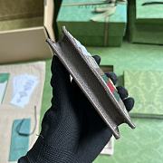 Fortok Gucci GG Marmont Card Holder Brown 597608 12x8cm - 5