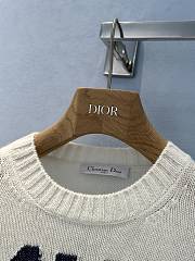 Fortok Dior 24 Miss Dior Black / Red Graffiti Letter Jacquard Knitted Sweater - 6