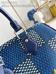 Fortok Louis Vuitton Speedy 25 Bandoulière Blue Damier Heritage Canvas N40691 25x15x15cm - 5