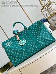 Fortok Louis Vuitton Keepall Bandoulière 50 Bag Green M41416 50x29x23cm - 1