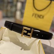 Fortok Fendi Classic Logo Buckle Belt Black - 1