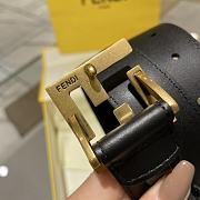 Fortok Fendi Classic Logo Buckle Belt Black - 3