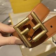 Fortok Fendi Classic Logo Buckle Belt Brown - 2