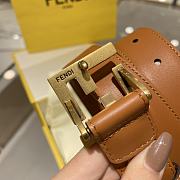 Fortok Fendi Classic Logo Buckle Belt Brown - 5