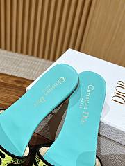 Fortok Dior Slides Blue Miss Dior Allover Pattern - 6