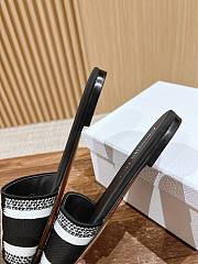 Fortok Dior Slides Black Miss Dior Allover Pattern - 6