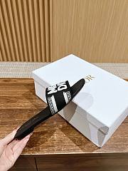 Fortok Dior Slides Black Miss Dior Allover Pattern - 2